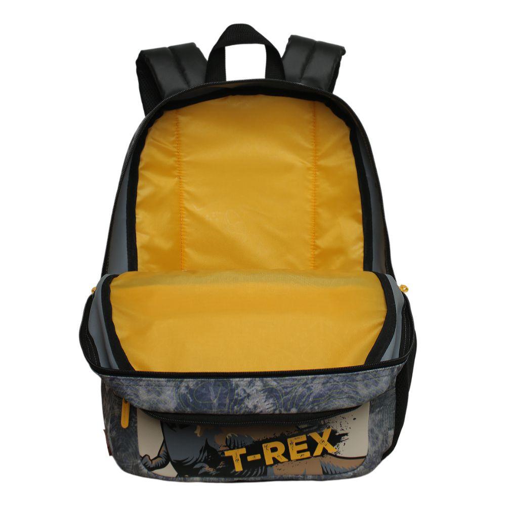 Mochila Infantil Niño Fantasy Dino Jurassic Gris Head-2