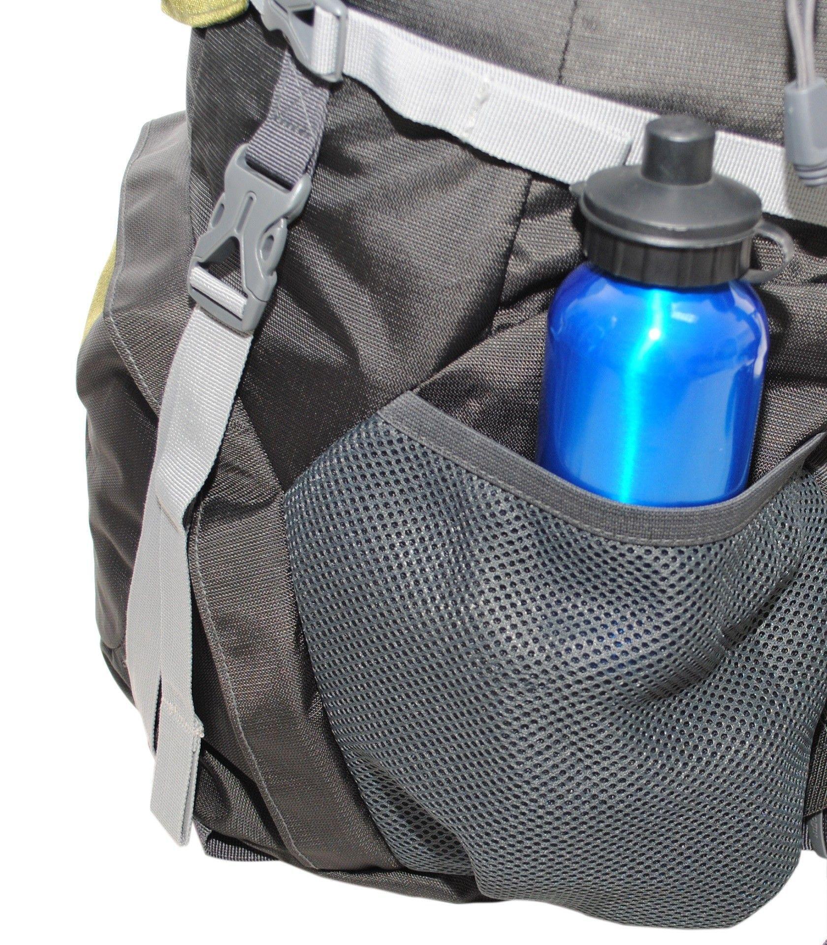 Mochila Outdoor Camping Escorpion 75 Negro Gris Head  -4