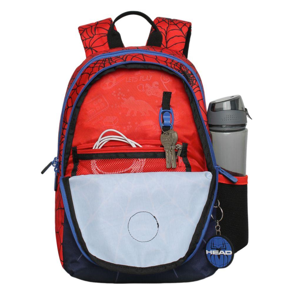 Mochila Infantil Niño Bionica Araña Rojo Head-3