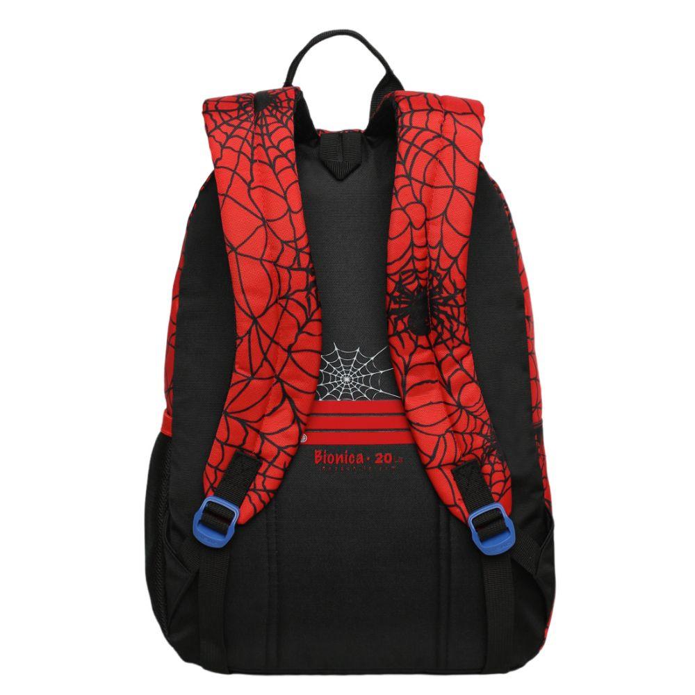 Mochila Infantil Niño Bionica Araña Rojo Head-5