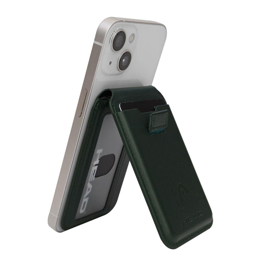 Billetera Tarjetero Magnético Vantage Premium Verde Head-5
