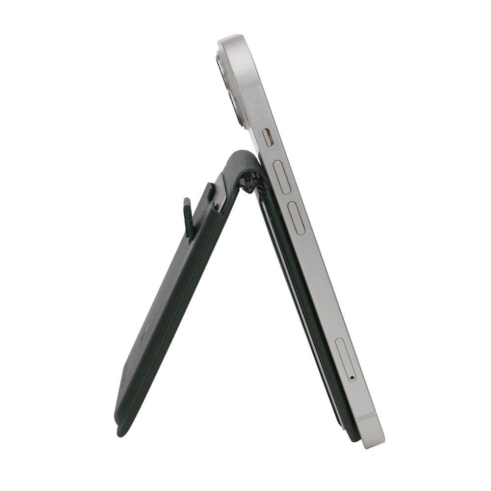 Billetera Tarjetero Magnético Vantage Premium Verde Head-6