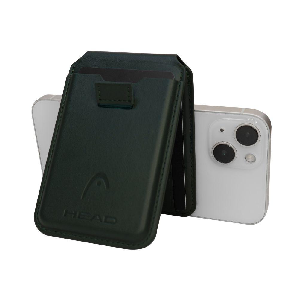 Billetera Tarjetero Magnético Vantage Premium Verde Head-7
