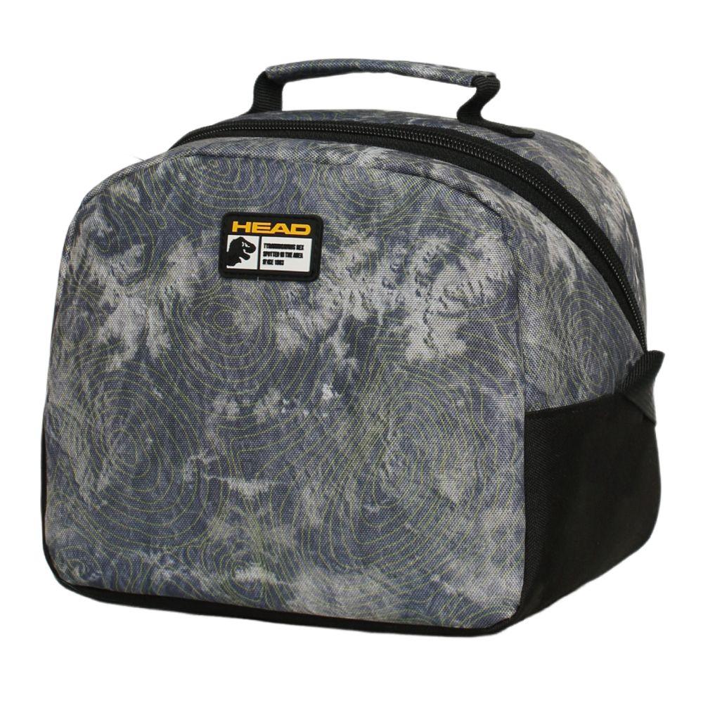Pack Bakan Escolar Hombre Dino Jurassic Gris Head-2