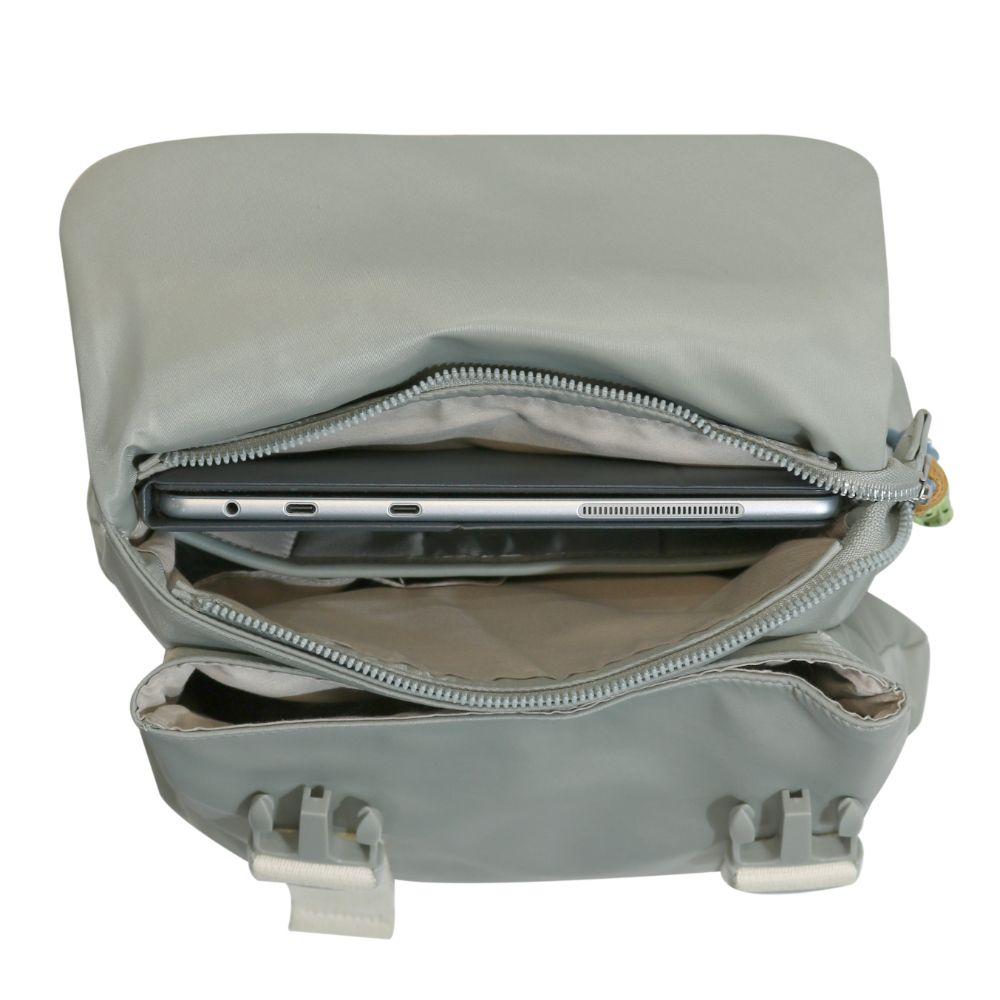 Mochila Laptop Nina Dusty Verde Calu-3