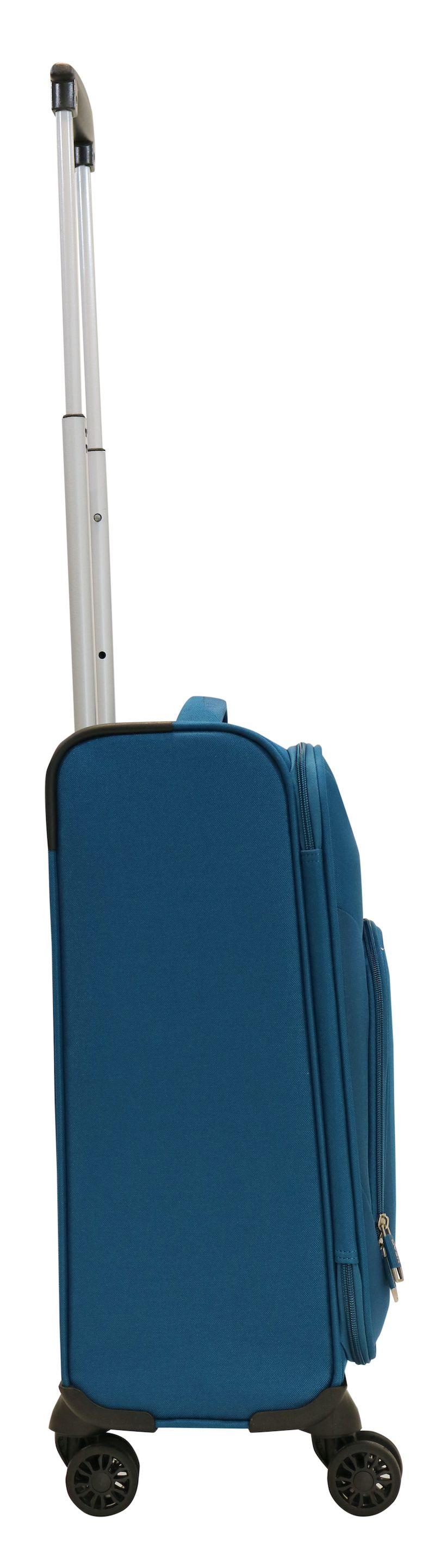 Maleta Blanda Madrid S 8 Ruedas Azul Head-4