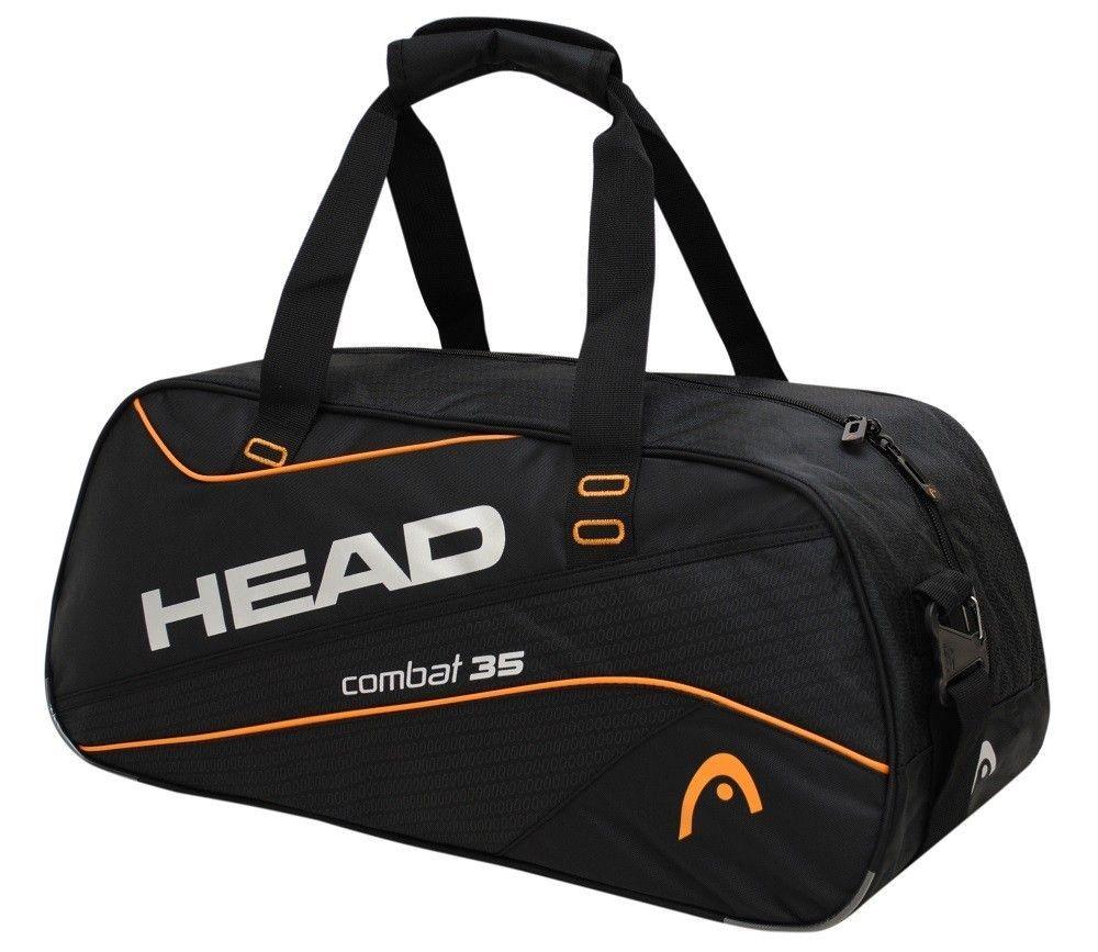 Bolso Deportivo Combat 35 Negro Naranjo Head  -0