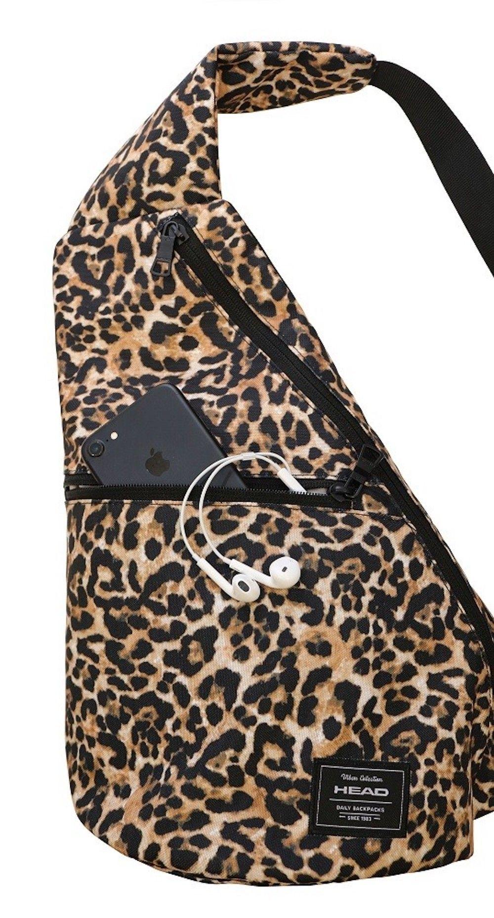 Gymbag Deportivo Cycling Animal Print Leopardo Head  -1
