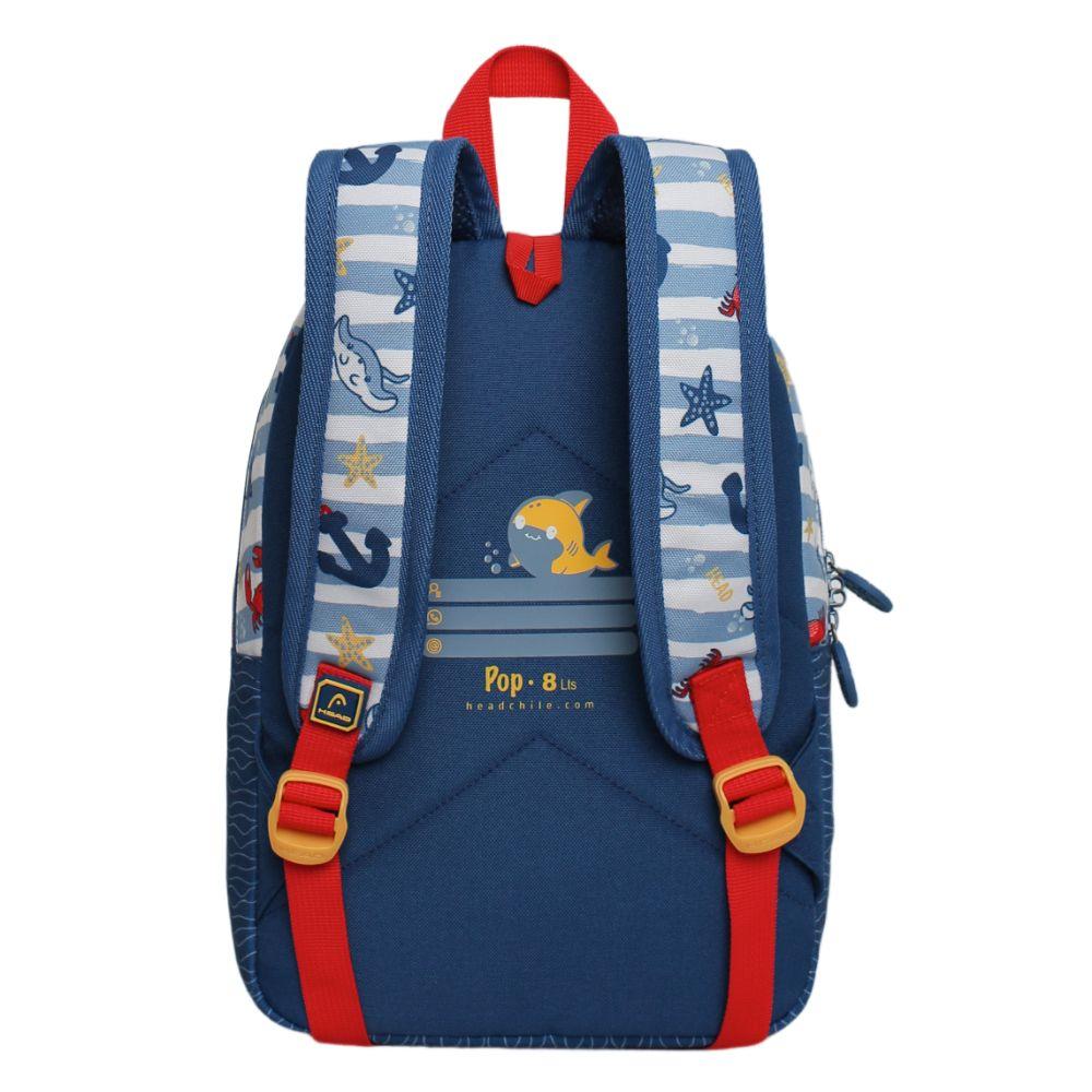 Mochila Infantil Niño Pop Sea Azul Head-4