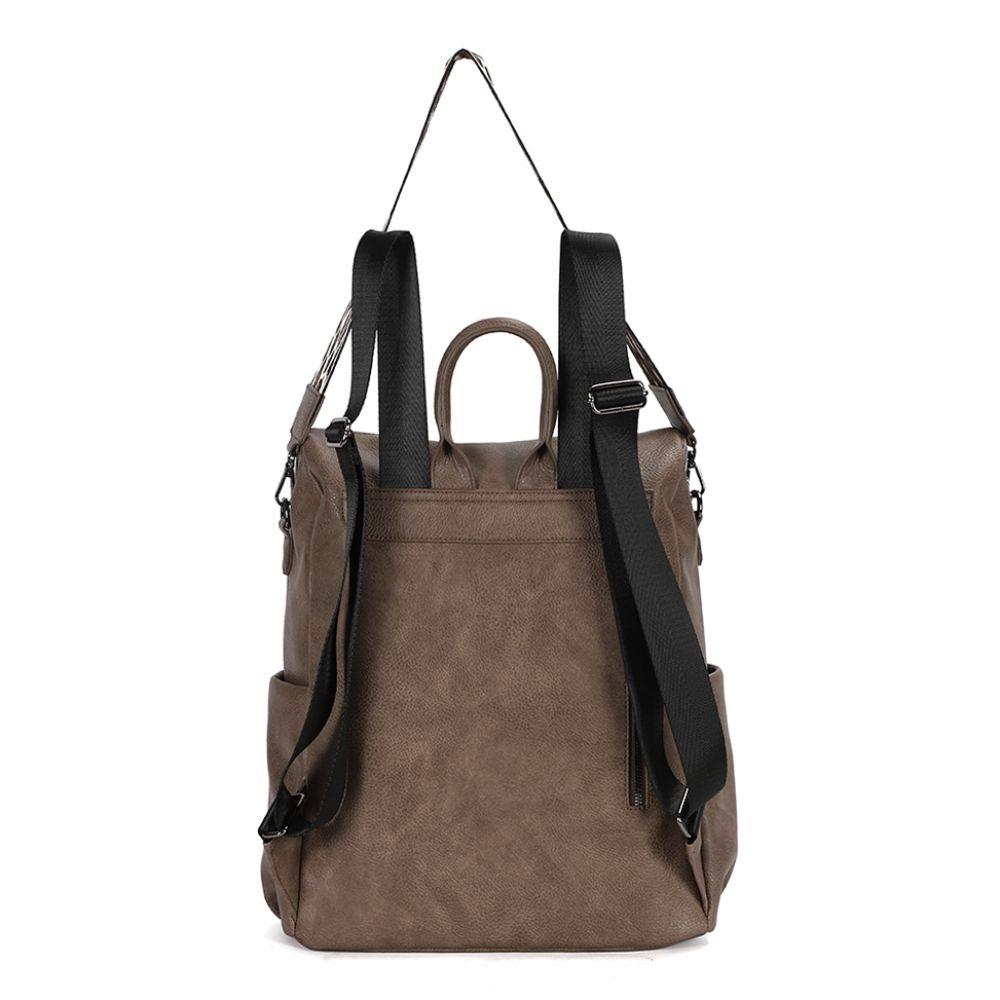 Mochila Cartera Mujer Monstera Taupe Calu-4