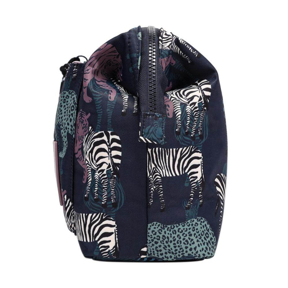 Neceser Organizador Luciana Zebra Azul Calu-3