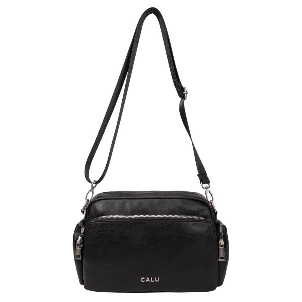 Cartera Bandolera Louisa PU Negro Calu-2