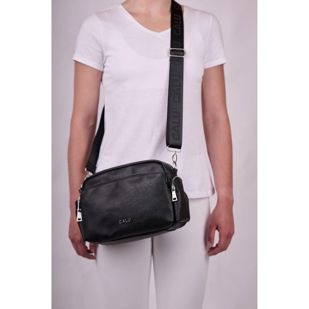 Cartera Bandolera Louisa PU Negro Calu-6