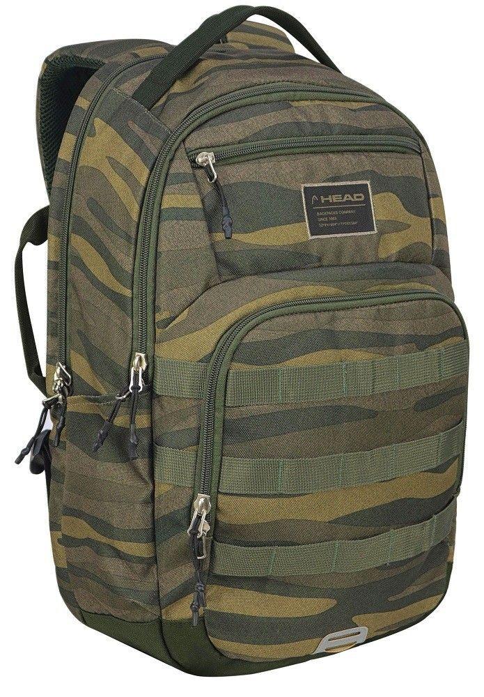 Mochila Computacion Mito Camuflaje Verde Head   -0
