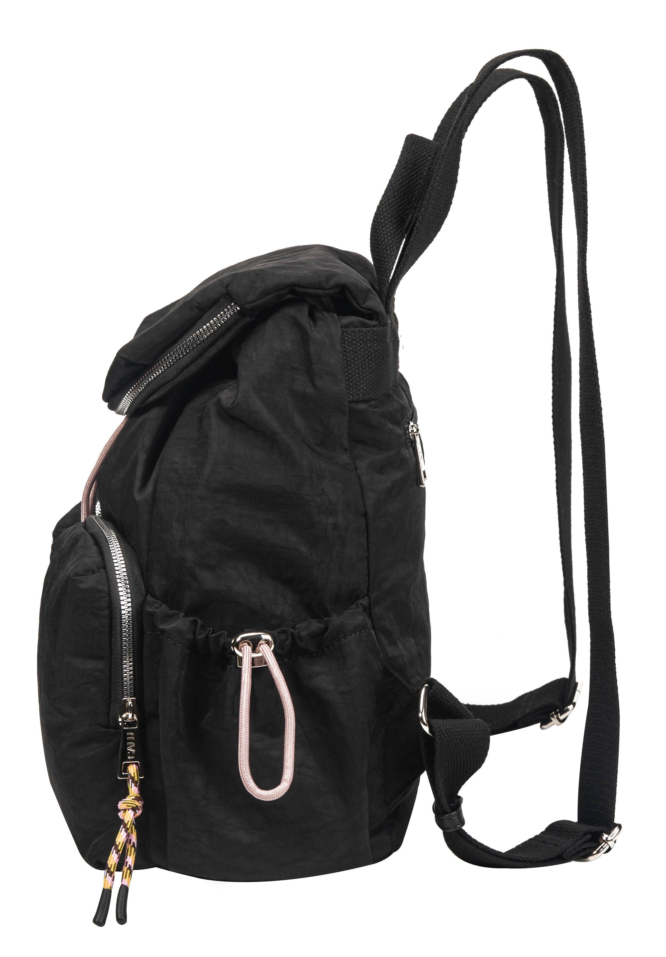 Mochila Casual Aurelia Colores Negro Calu-3
