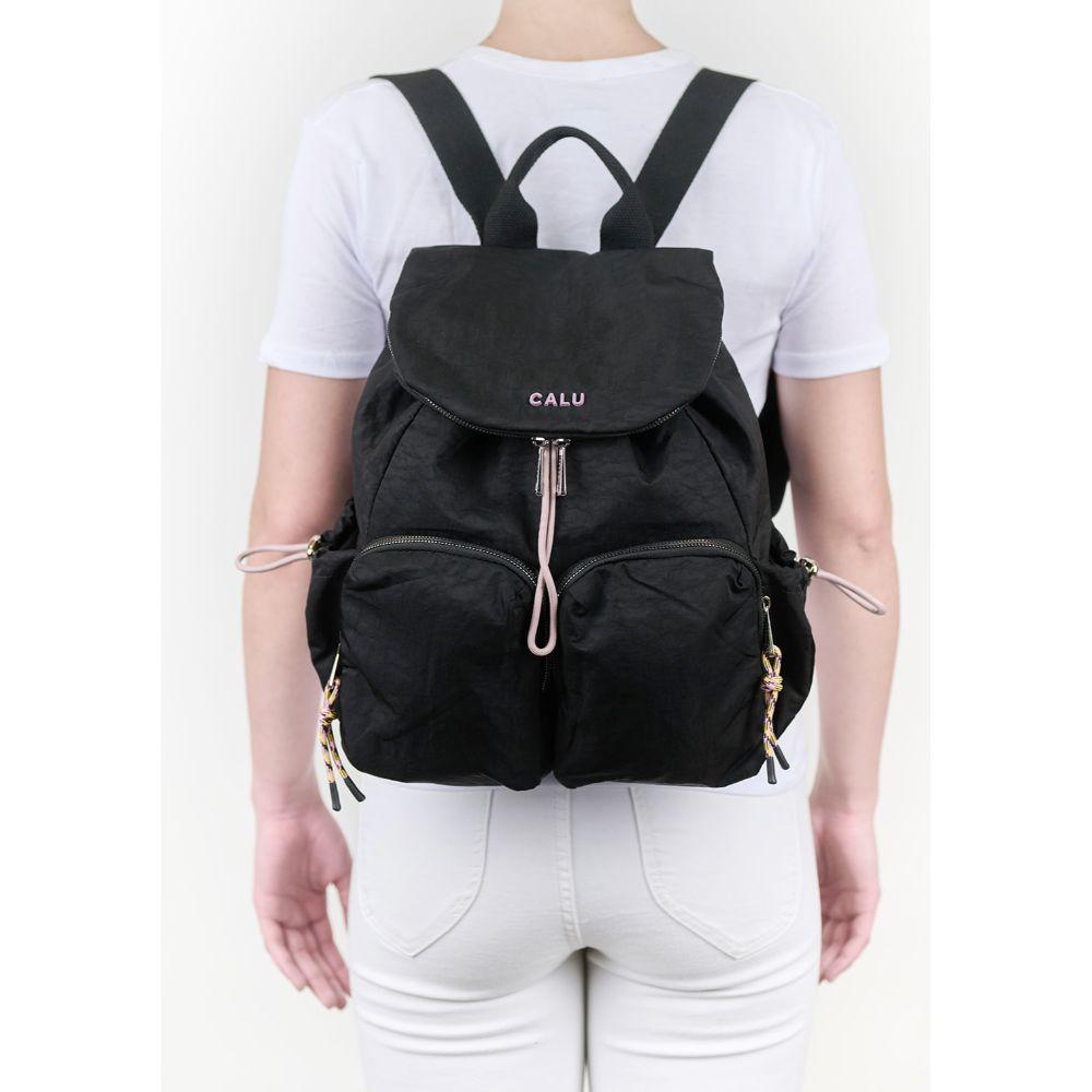 Mochila Casual Aurelia Colores Negro Calu-5
