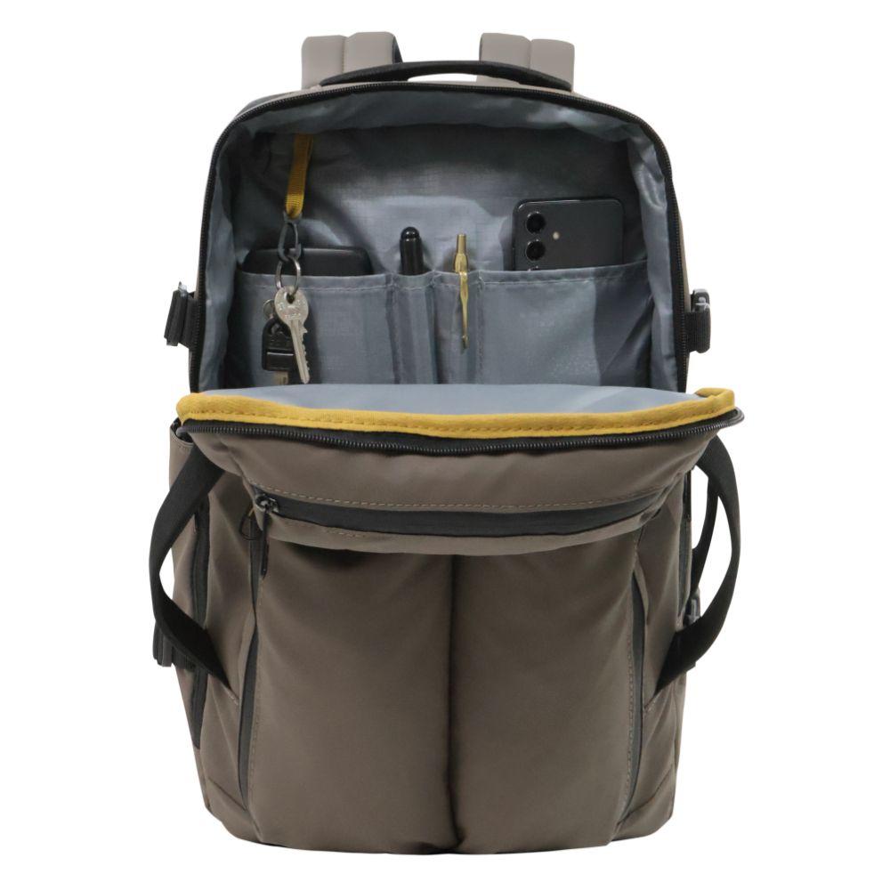 Mochila de Viaje Expandible Shark Waterproof Cafe Head-3