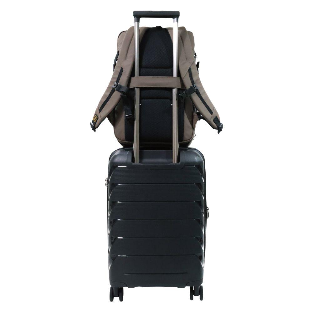 Mochila de Viaje Expandible Shark Waterproof Cafe Head-8