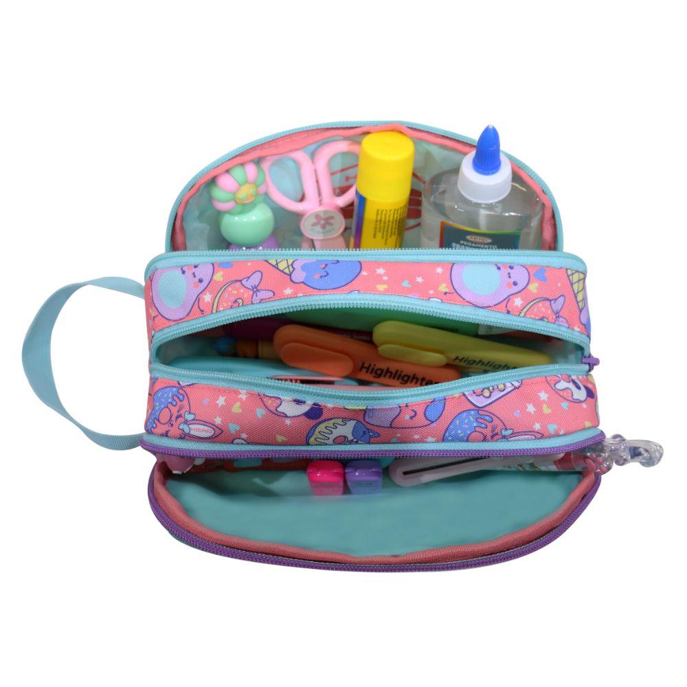 Estuche Infantil Niña Atos Sweet Candy Rosado Head-3