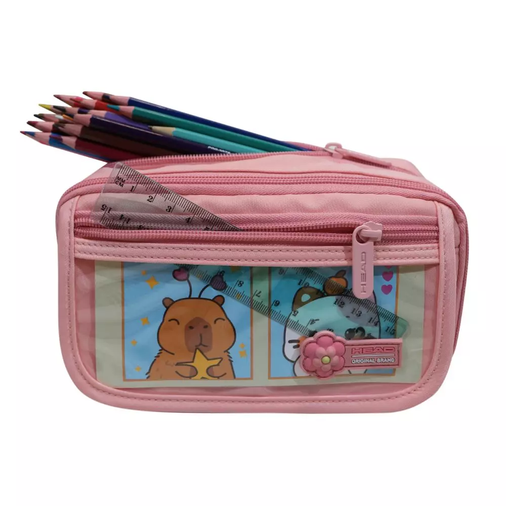 Estuche Mujer Pencil KawaiiBlock Pink Head-2