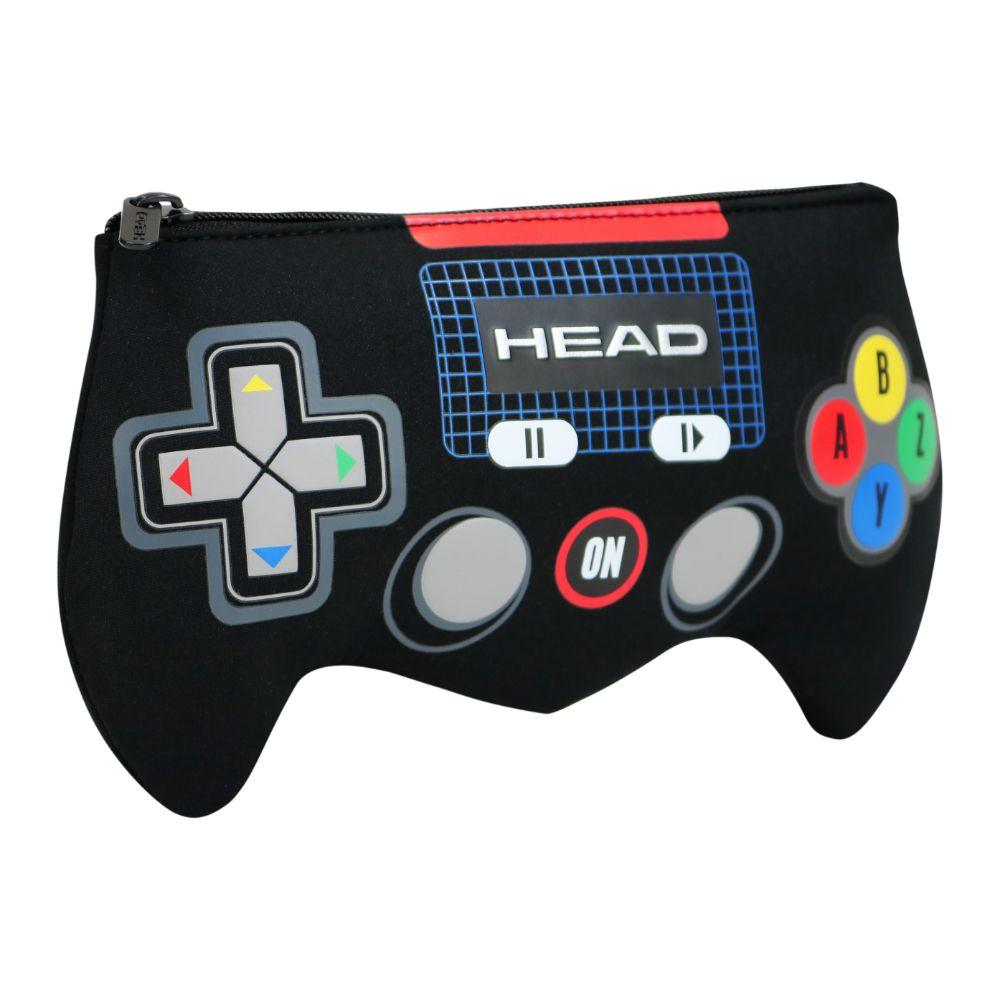Estuche Infantil Hombre Gamer Negro Rojo Head-0