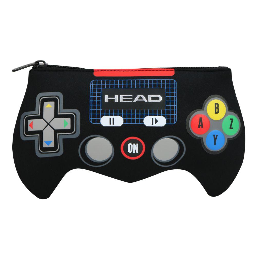 Estuche Infantil Hombre Gamer Negro Rojo Head-1