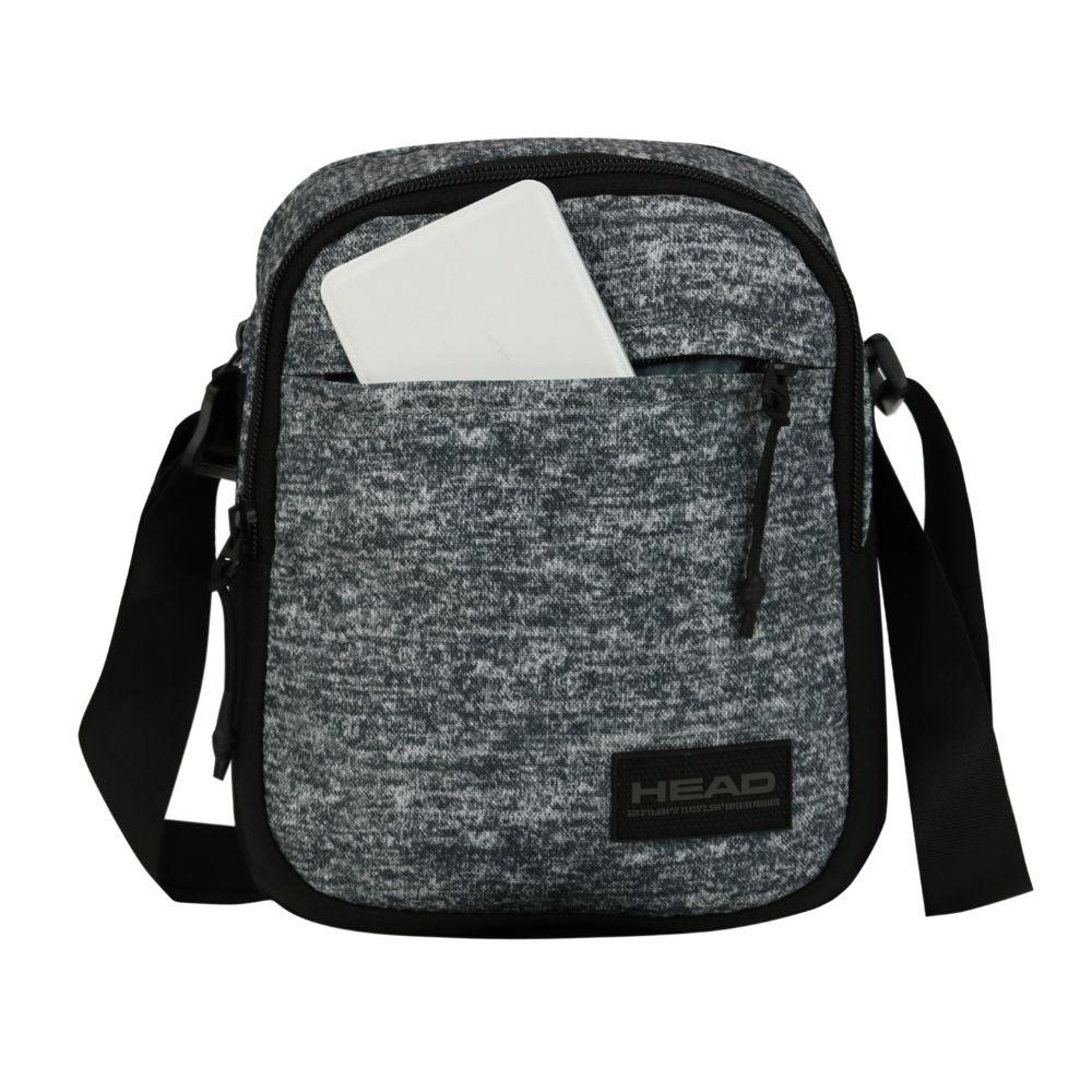 Bolso Cruzado Magnus 4 New Melange Gris Oscuro Head-2