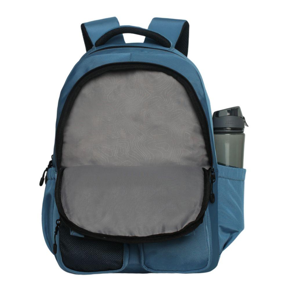 Mochila Sierra Compartimientos Azul Frio Head-3