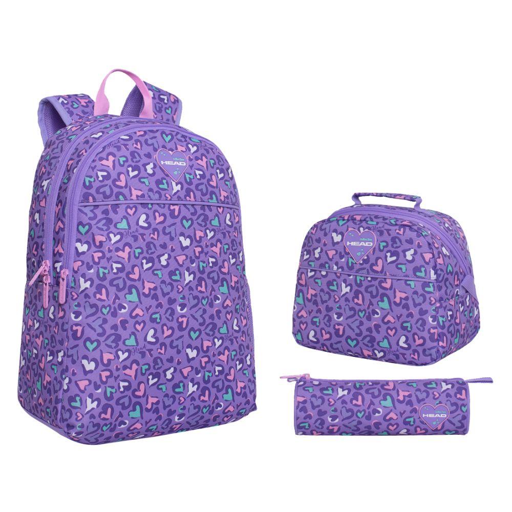 Pack Cool Escolar Animal Corazon Morado Head-0