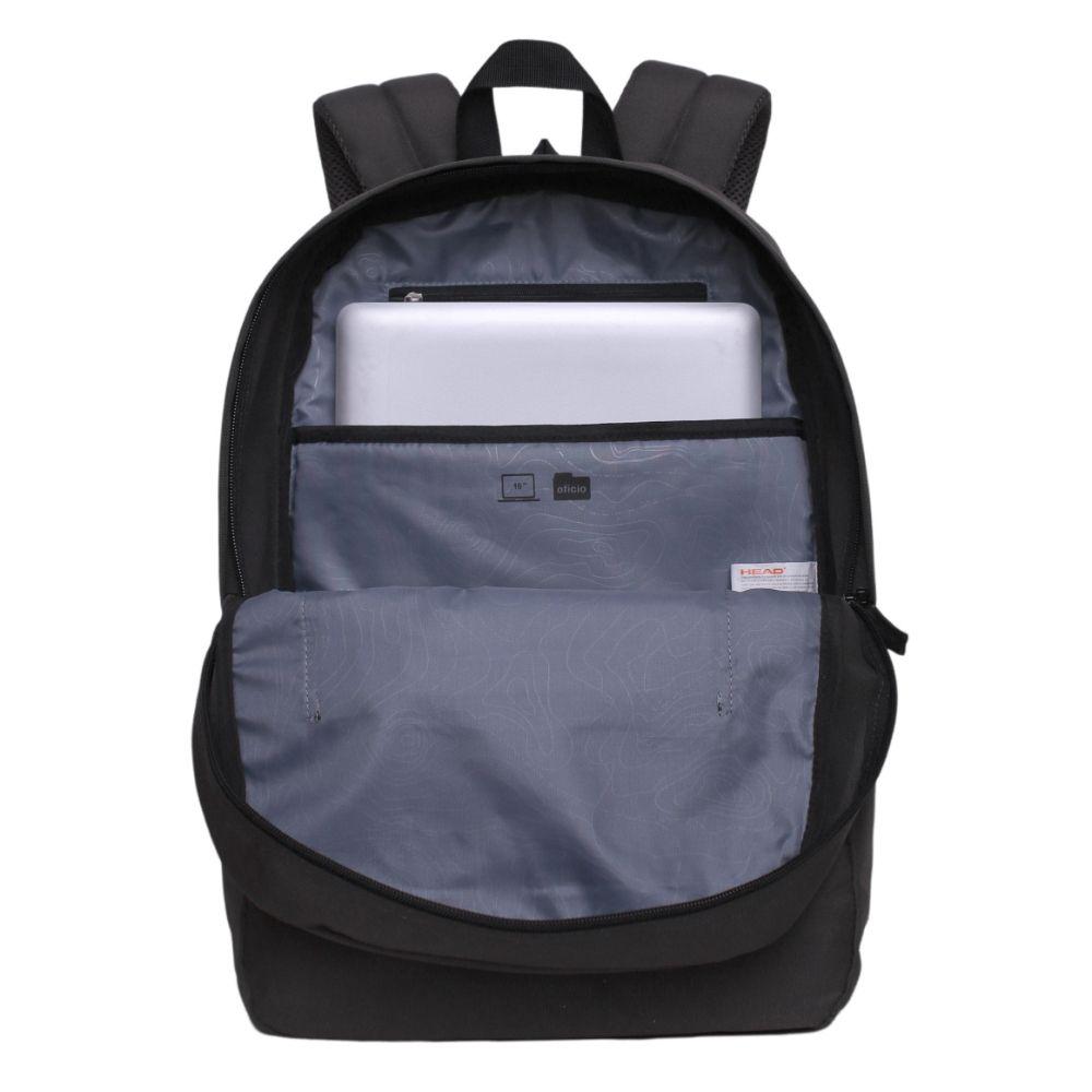 Mochila Notebook Scorpio Gris Oscuro Head-3