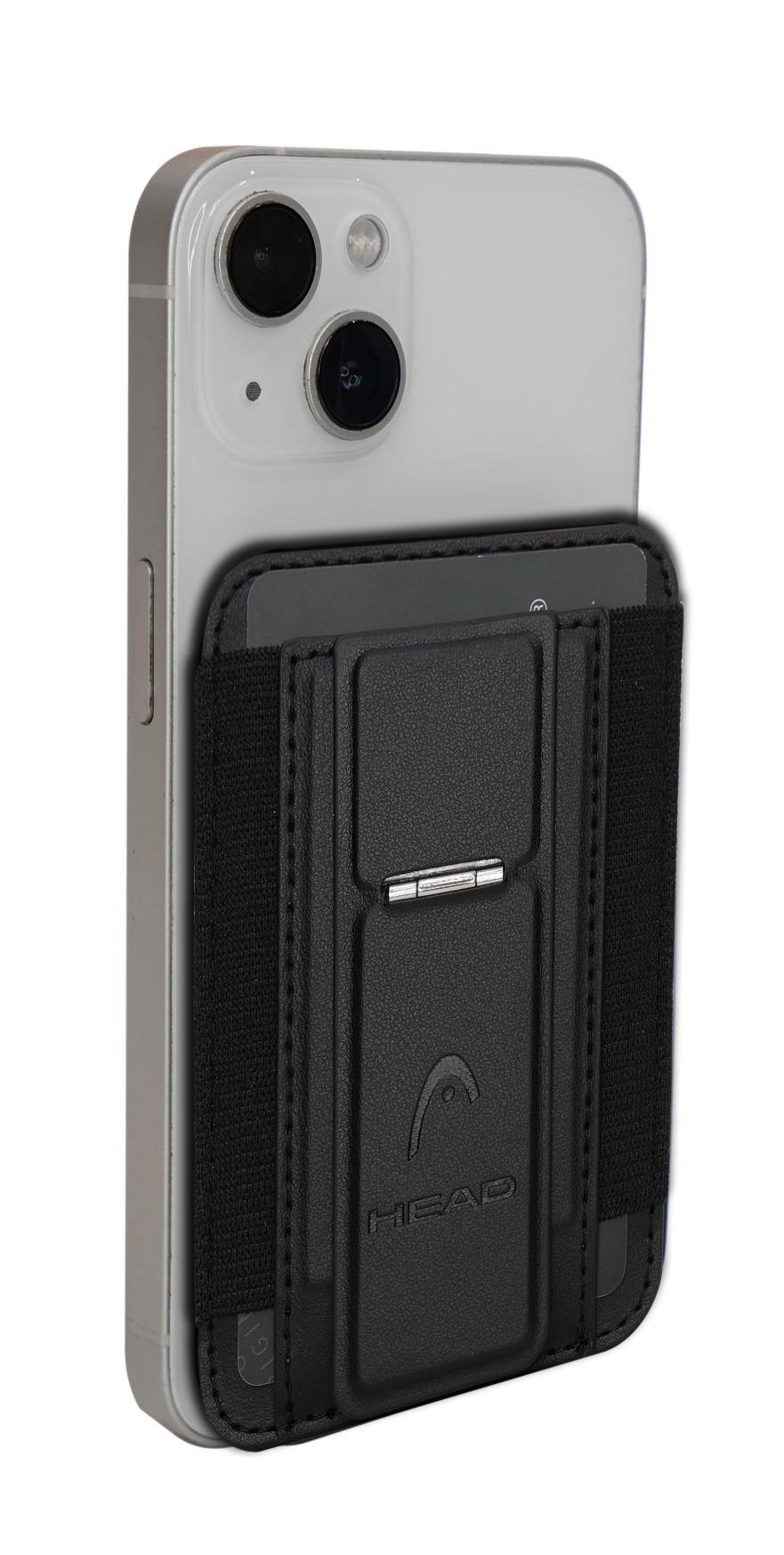 Billetera Tarjetero Magnético Magsafe Cayman Negro Head-2