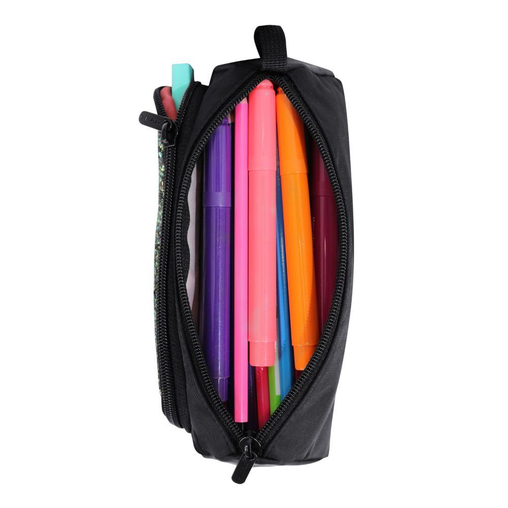 Estuche Mujer New Yaris Glitter Negro Head-3