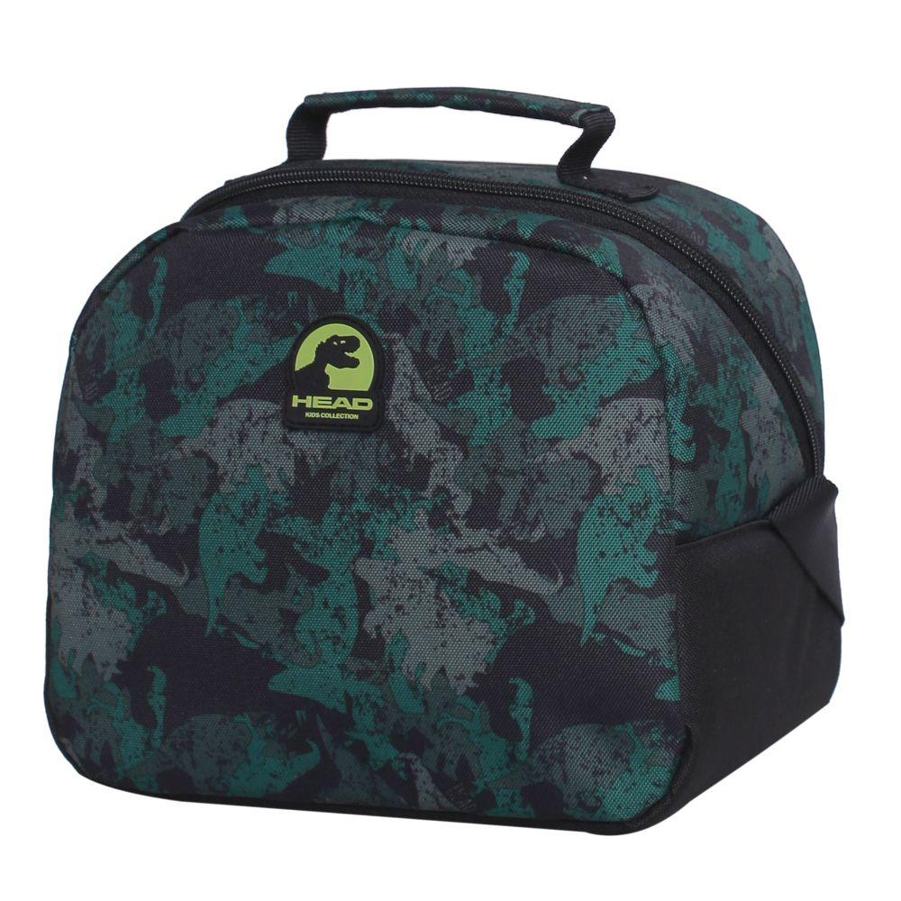 Pack Bakan Escolar T-Rex Verde Head-2