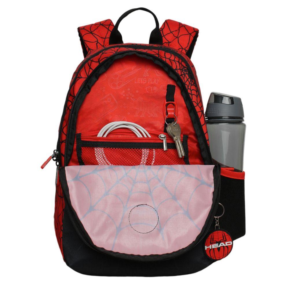 Mochila Infantil Niño Bionica Araña Rojo Head-2