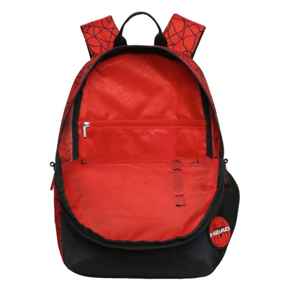 Mochila Infantil Niño Bionica Araña Rojo Head-3