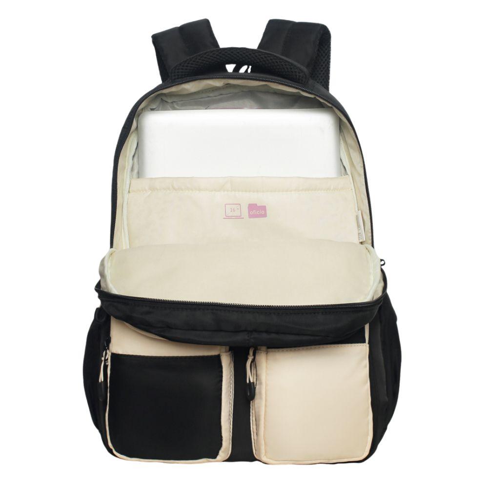 Mochila Mujer Kawaii Twist Block Negro Head-2