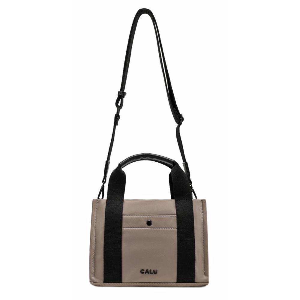 Cartera Mini Tote Charlotte Taupe Calu-2