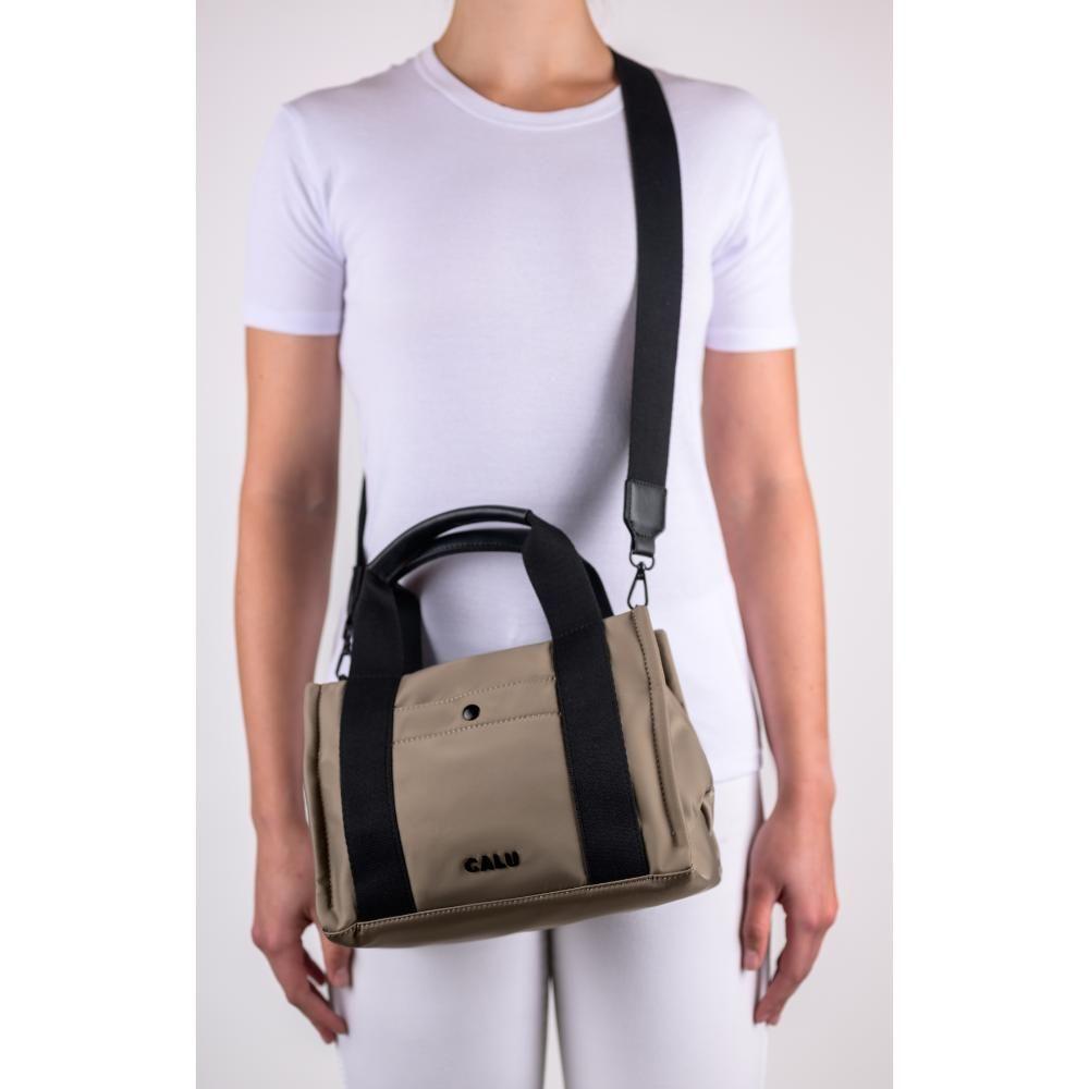 Cartera Mini Tote Charlotte Taupe Calu-6