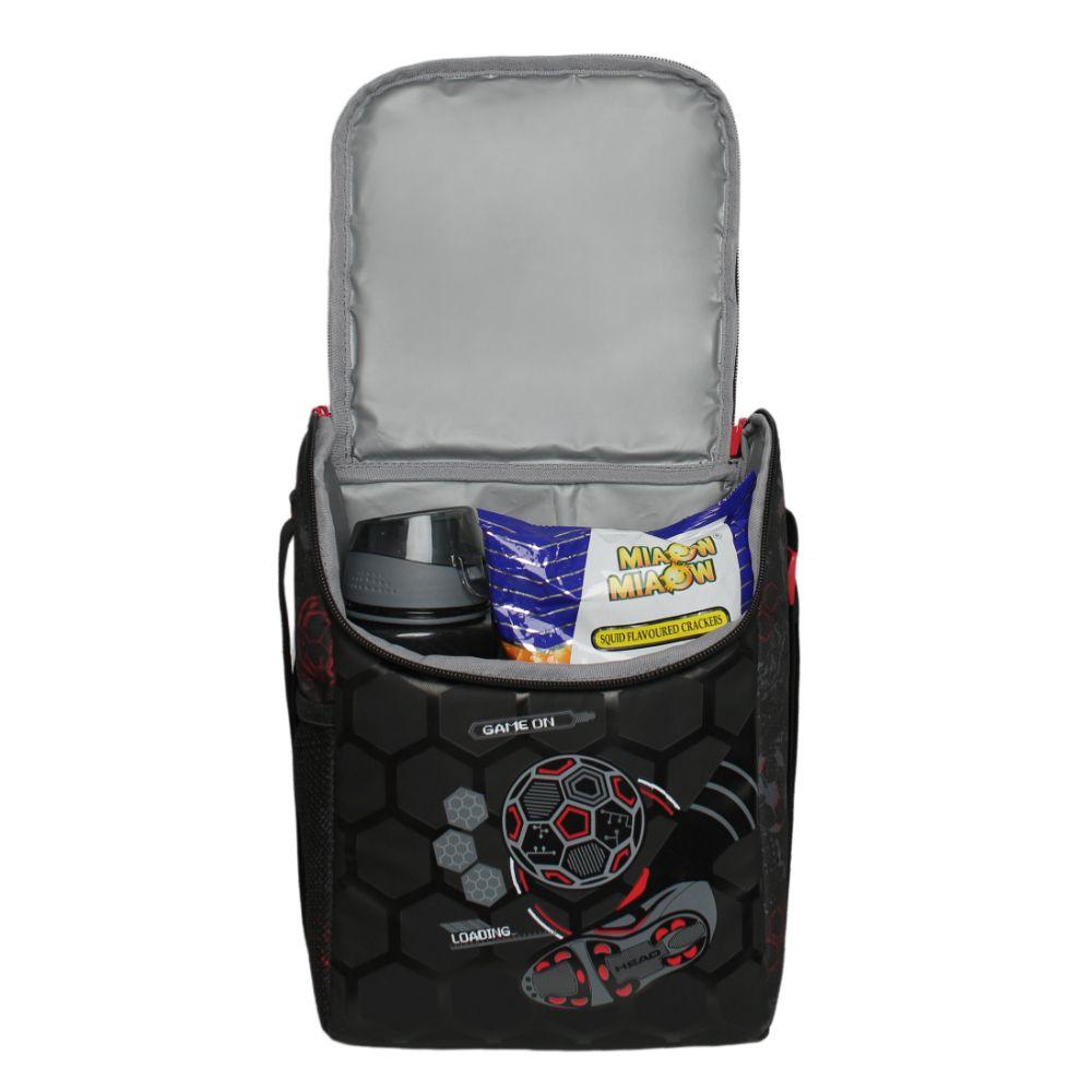 Lonchera Infantil Niño Fresh Futbol Negro Head-2