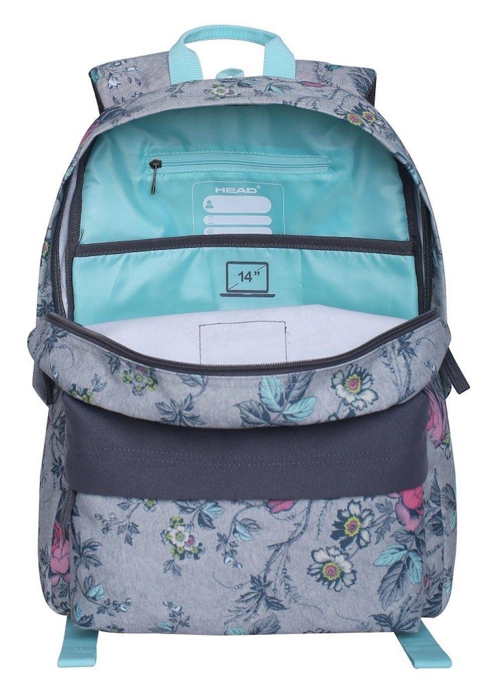 Mochila Urbana Rio Gris Rosas Head   -1