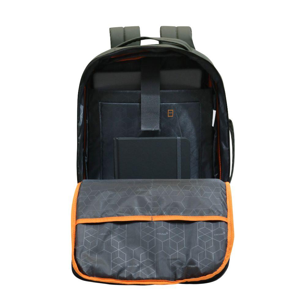 Mochila Ejecutiva Expandible Trip Reverse Verde Militar Head-4