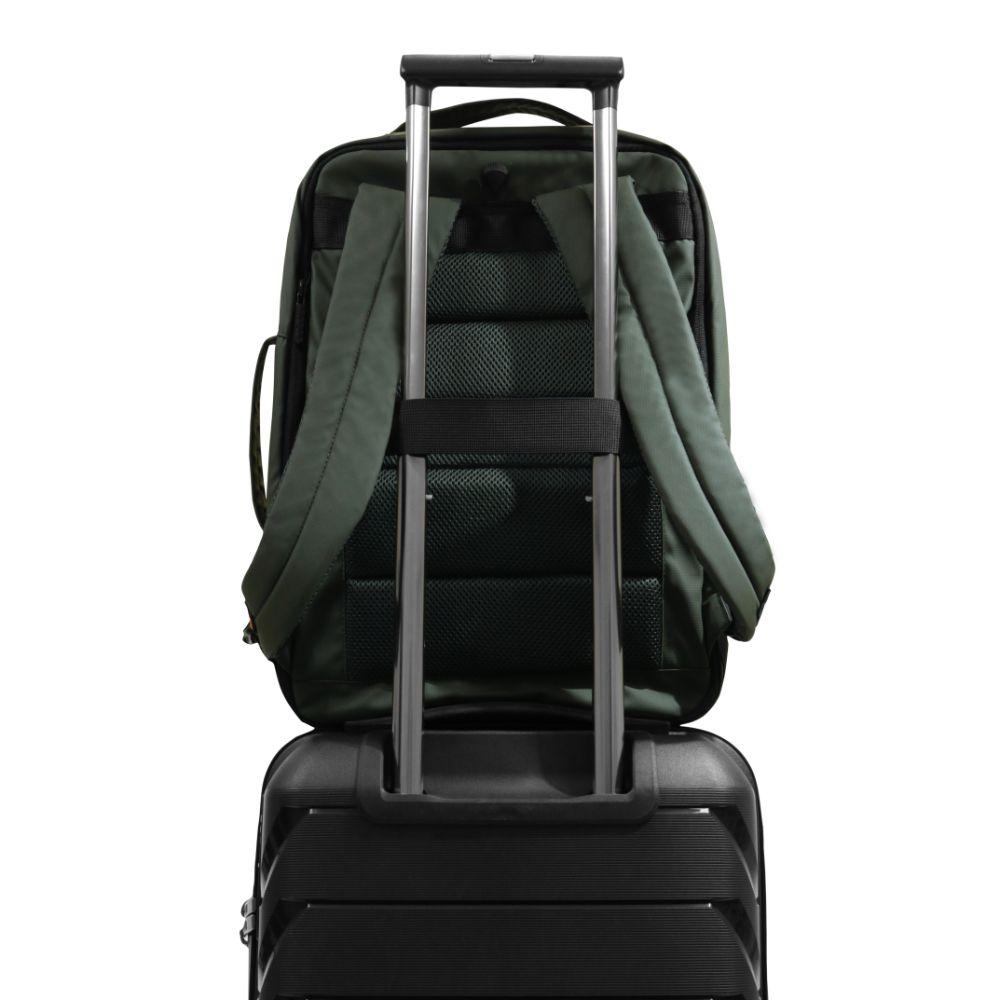 Mochila Ejecutiva Expandible Trip Reverse Verde Militar Head-6