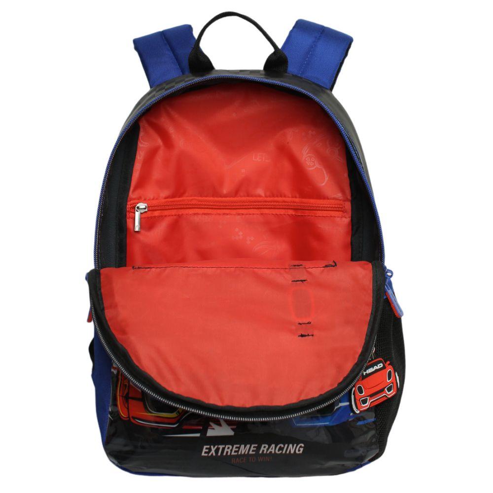 Mochila Infantil Niño Bionica Racing Azul Head-3
