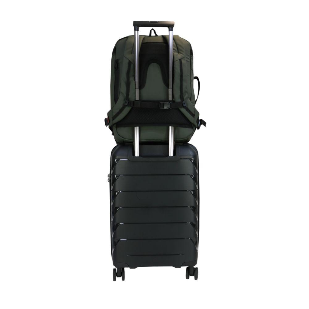 Mochila De Viaje Premium Traveler Verde Militar Head-7