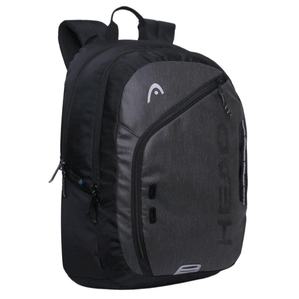 Mochila Notebook Spider Melange Reverse Gris Oscuro Head-0