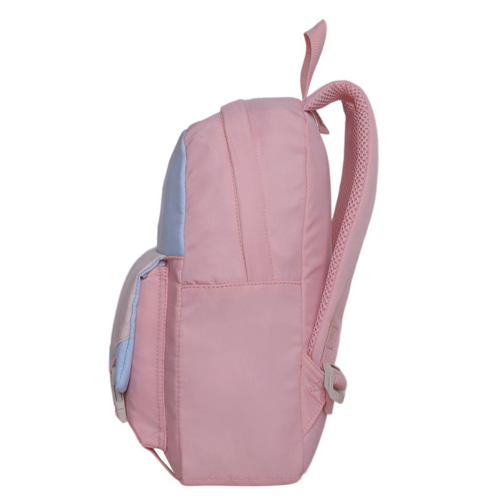 Mochila Infantil Sweet Color Block Rosado Head-3