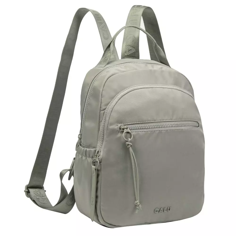 Mochila Mujer Alberta Microfibra Verde Calu-0