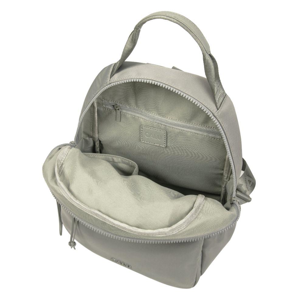 Mochila Mujer Alberta Microfibra Verde Calu-2
