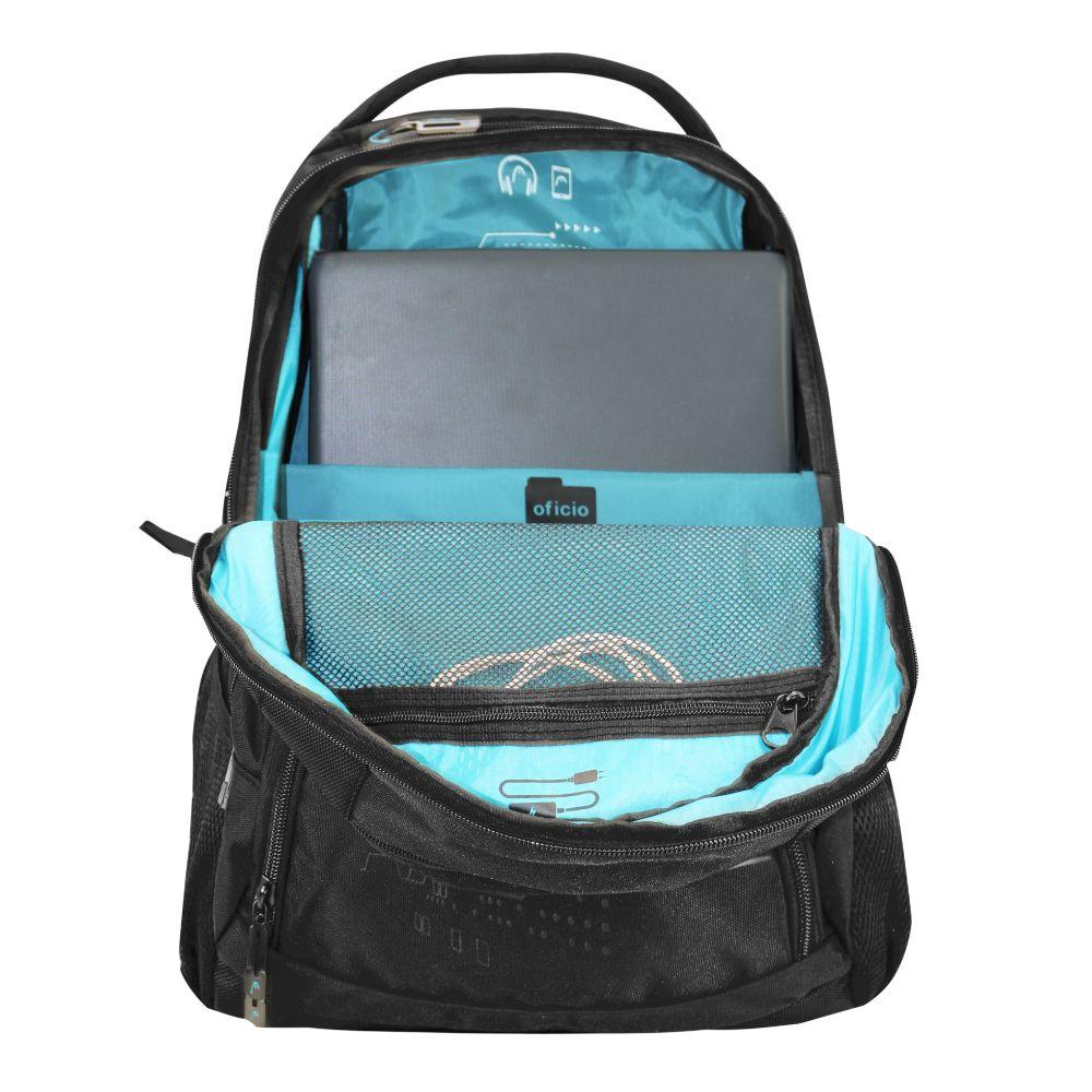 Mochila Porta Laptop New Q7 40L Negro Head-5