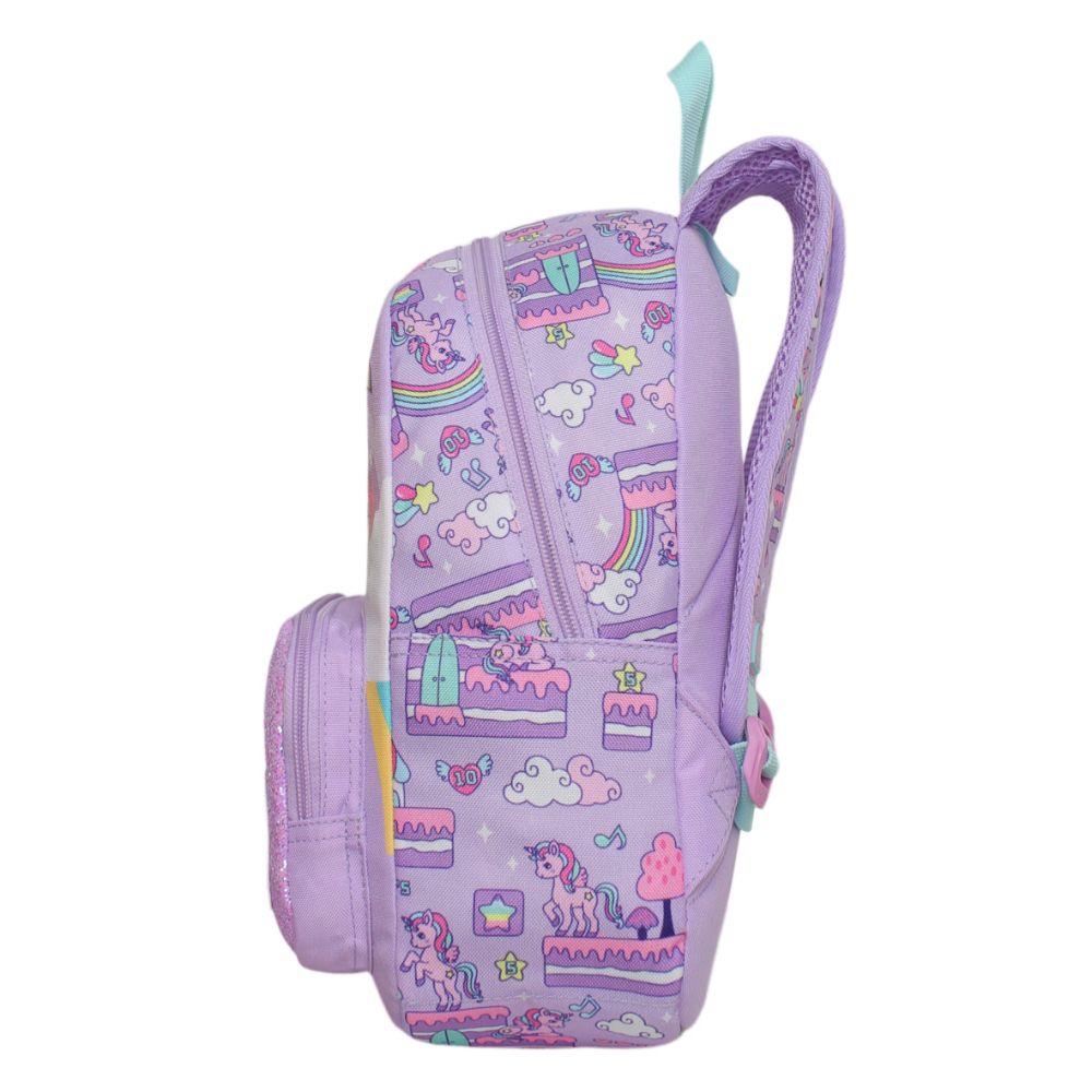 Mochila Infantil Niña Pop Unicornio Lila Head-3
